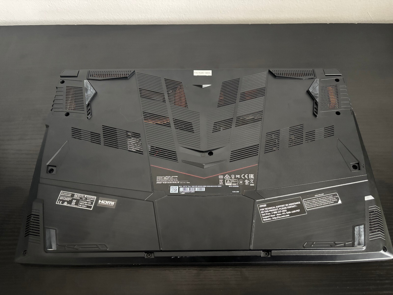 MSI GF75 Thin 17.3” (1TB HDD 512GB SSD Intel Core i5-10300H 2.5GHz 8GB) – Black
