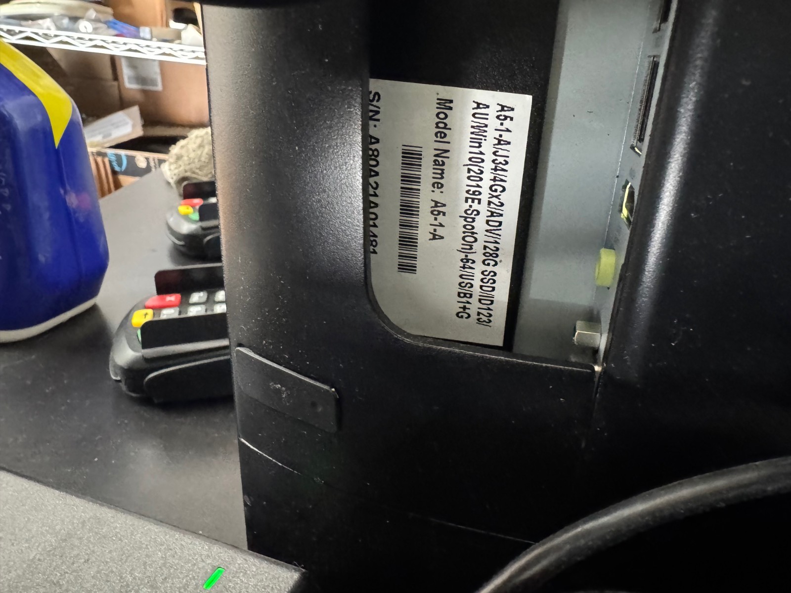 Partner SpotOn A5-1-A Touchscreen POS System Terminal W/ Power Supply & Register