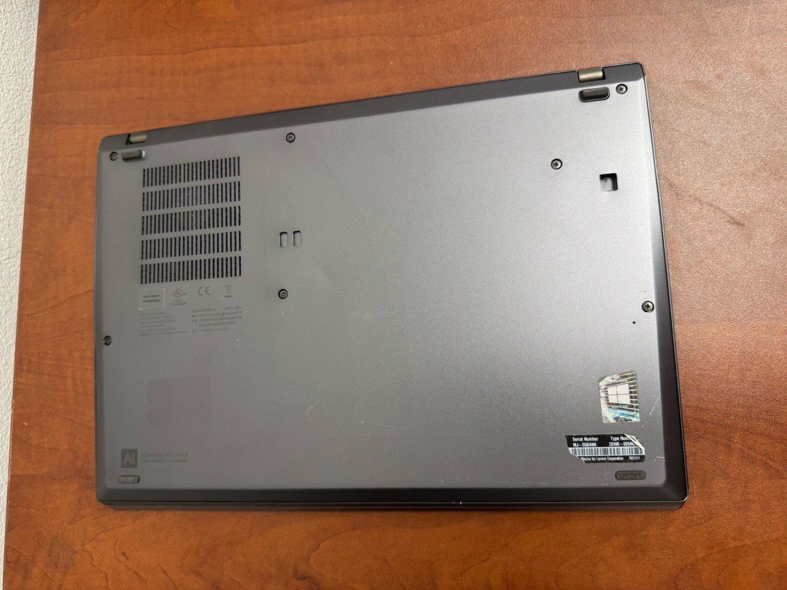 Lenovo ThinkPad X13 Gen 2 i7-1165G7 16GB RAM Touchscreen Silver NO SSD