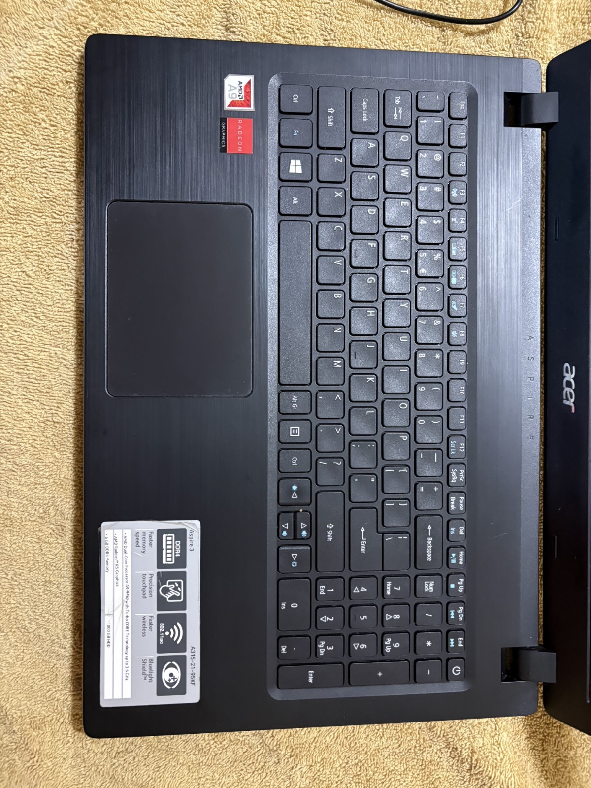 Acer Aspire 3 A315-21-95KF 15.6″ Notebook – Black