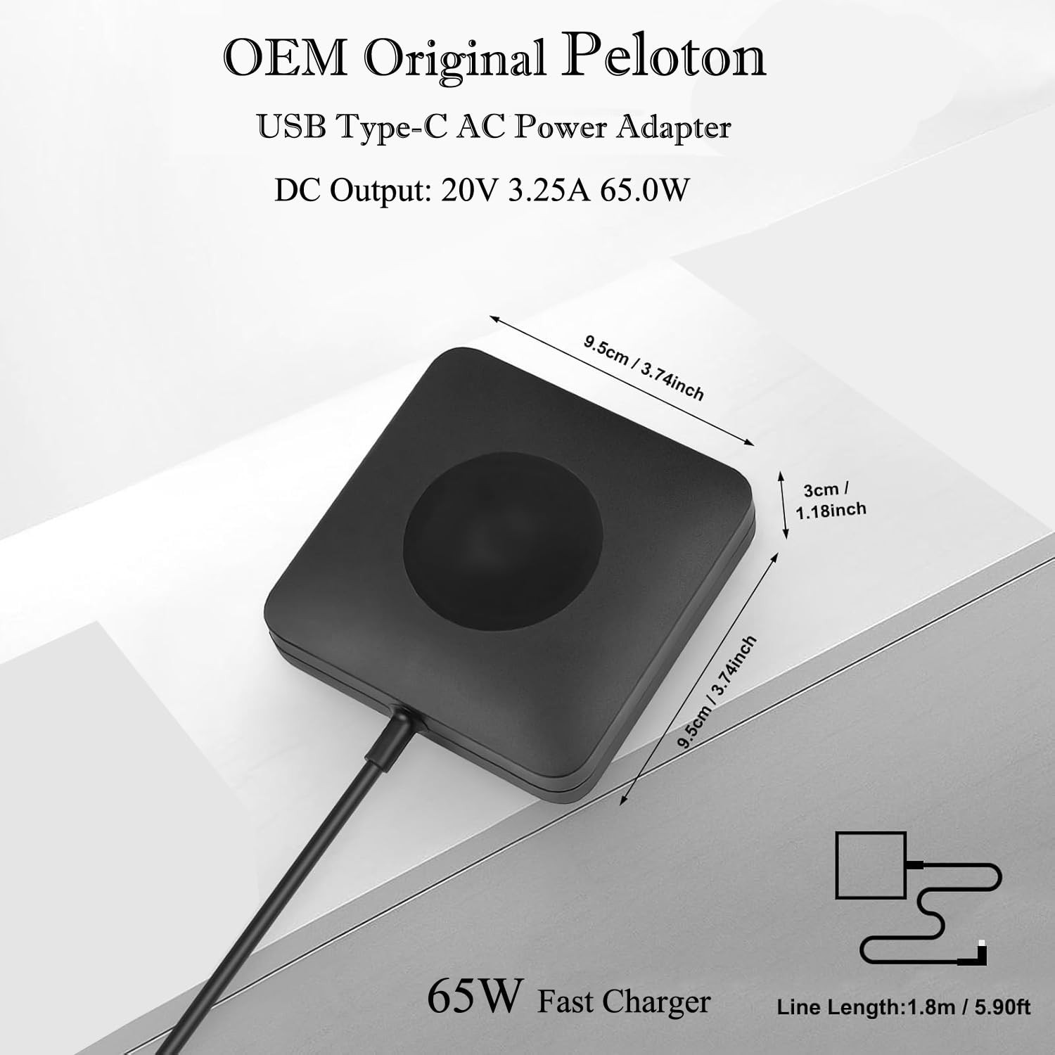 UL Listed 65W USB-C AC Adapter for Samsung Galaxy Book/Chromebook NP750TDA