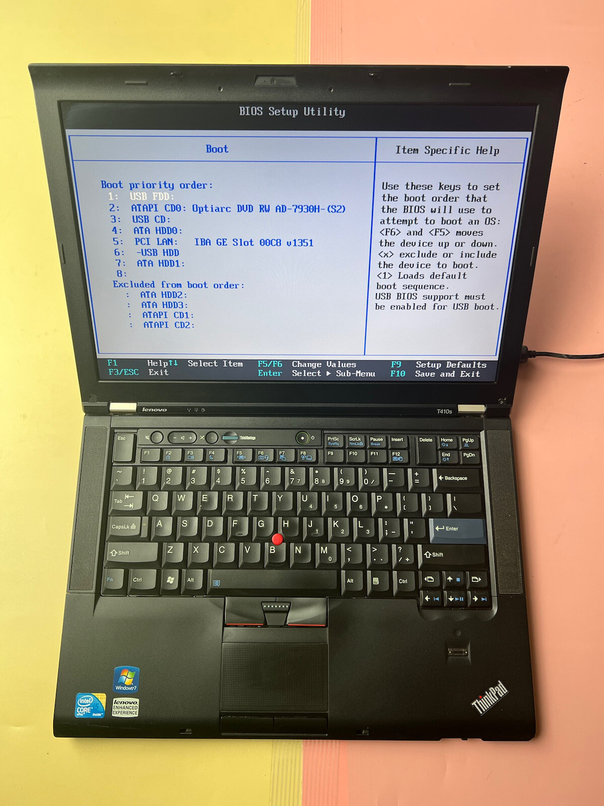LENOVO THINKPAD T410s Core i5 M520 2.40GHz 4GB RAM 0GB HDD BIOS TESTED