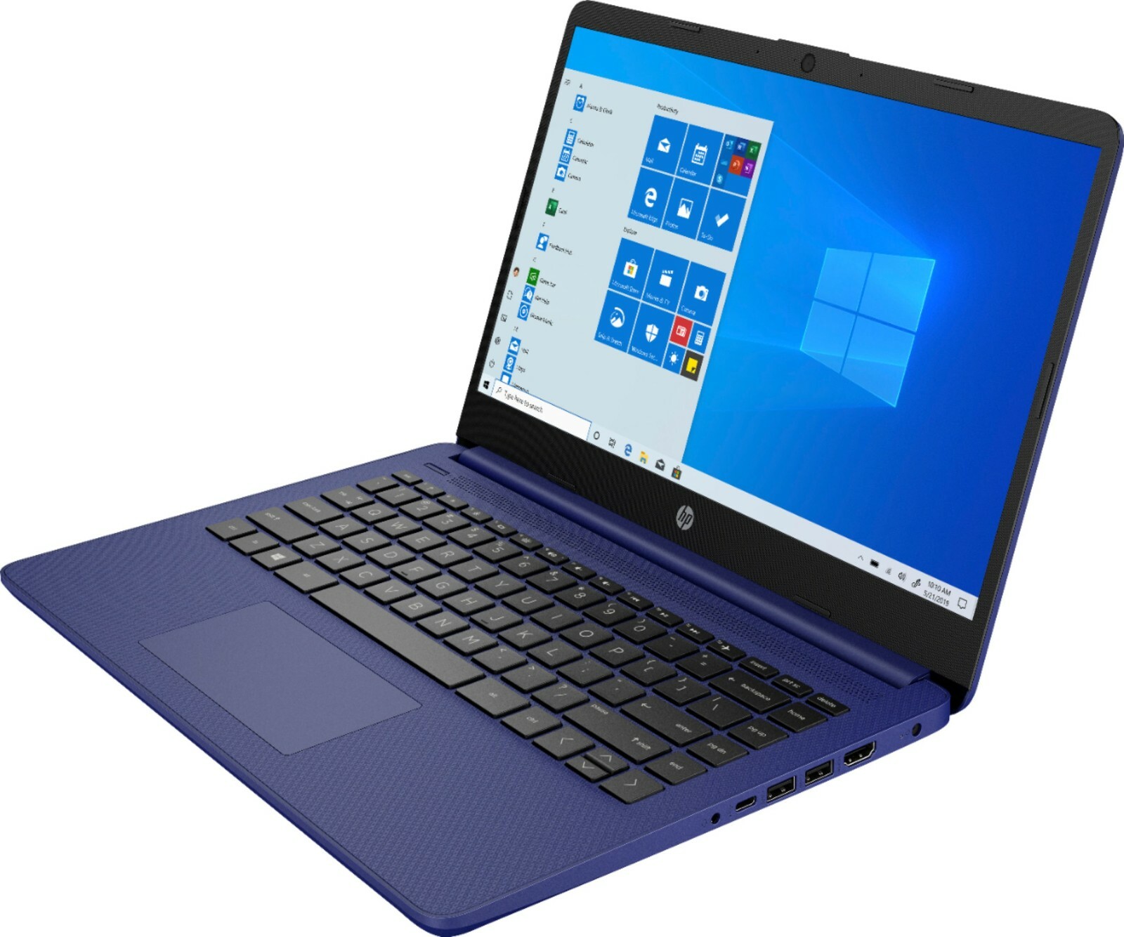 Newest HP 14” HD Laptop, Intel 4-Core CPU, 8GB RAM 128GB (64+64), Win11, Blue