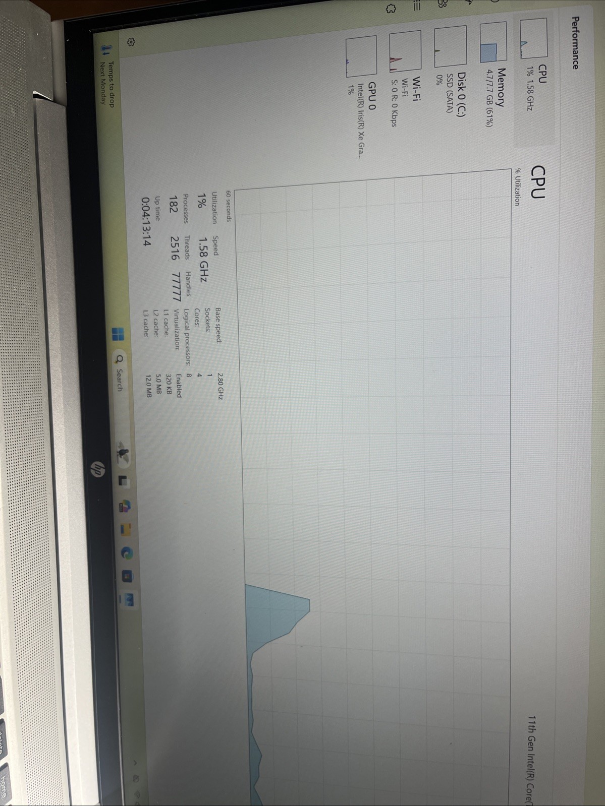 hp ProBook 650 g8 i7-1165G7@2.80GHz 8GB RAM 256GB SSD