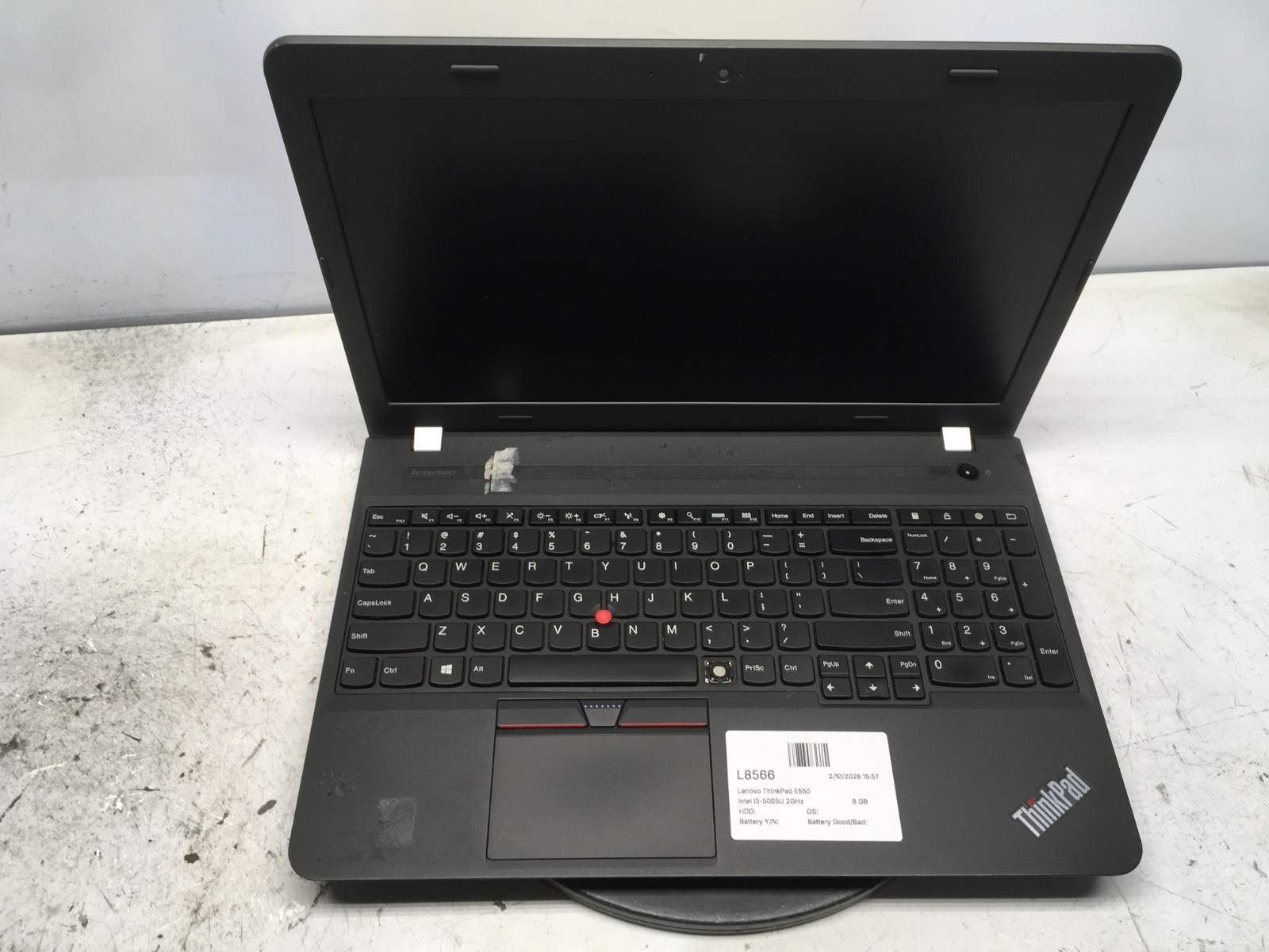 Lenovo ThinkPad E550 Intel i3-5005U 2GHz 8 GB NO HDD