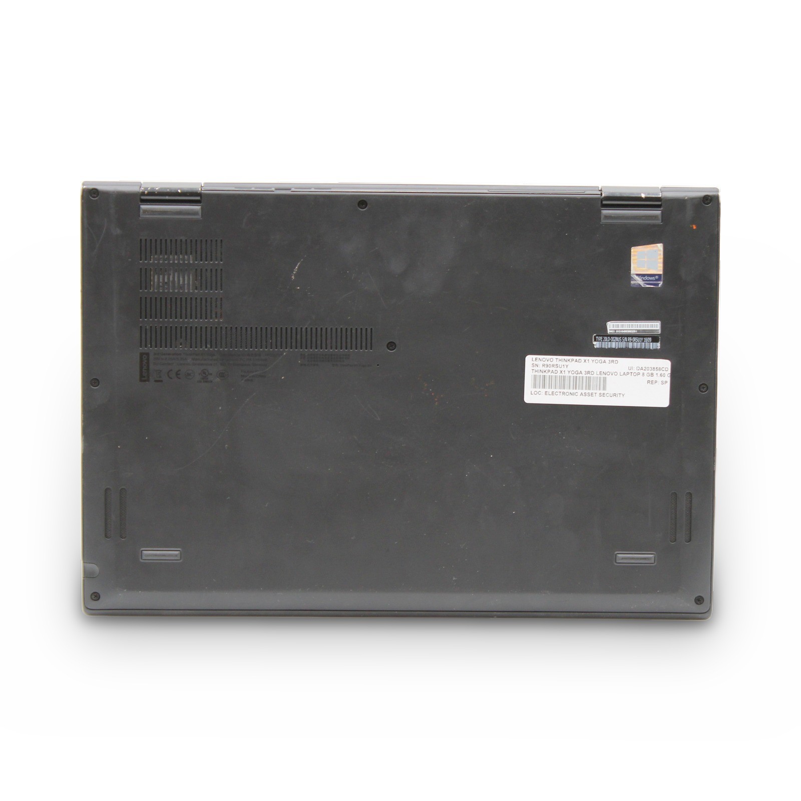 Lenovo ThinkPad X1 Yoga 3rd Gen 14in i5-8250U 8GB No OS, Drive, Power Cord