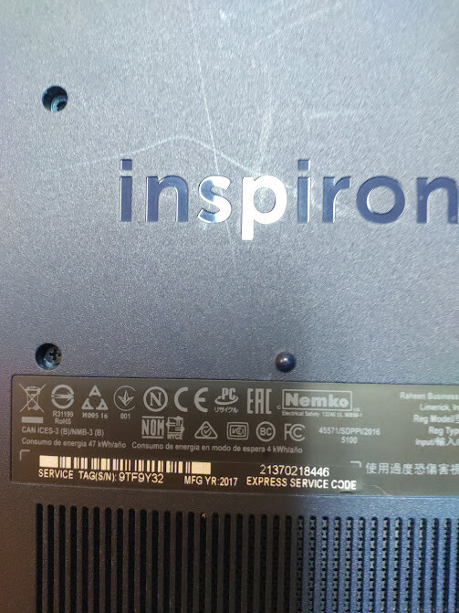 DELL INSPIRON 15 5565 AMD A9 500GB SSD 16 GB RAM WINDOWS 10 LAPTOP
