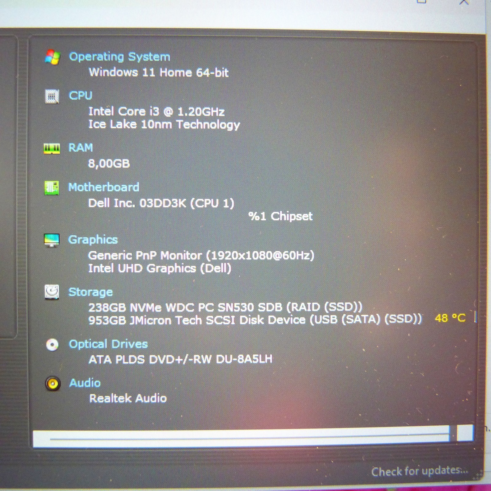Dell 3793 Inspiron 17″ FULLHD CARBON LOOK l SSD Windows 11 l Intel 10 GEN