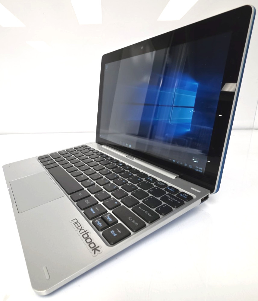 Nextbook Flexx 10| 10.1 in| Intel Atom| 2GB RAM| 32GB SSD| Win 10 Home| Blue
