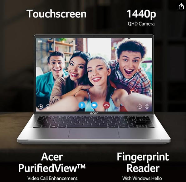 Acer Swift Go Intel Evo Thin & Light (SFG14-71T-72QV) Laptop