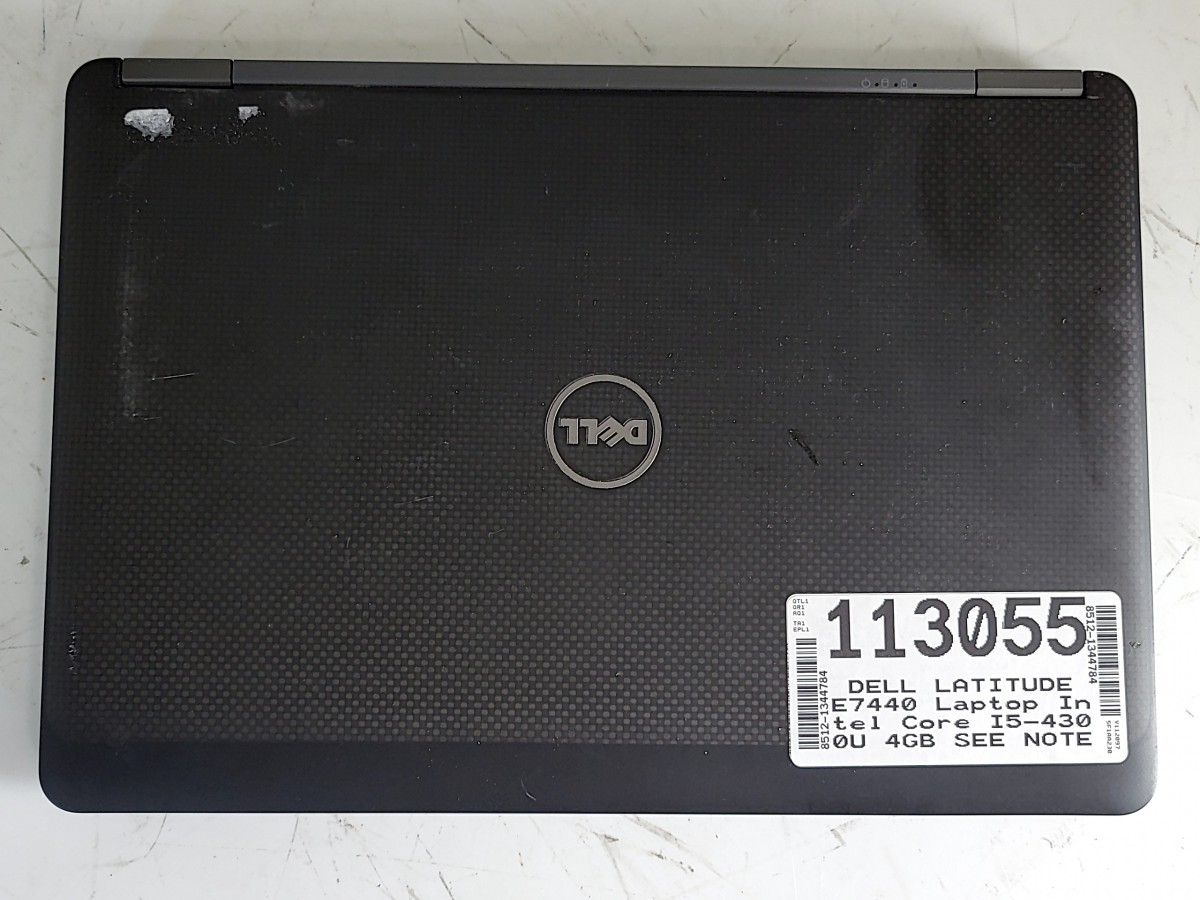 DELL LATITUDE E7440 Laptop Intel Core I5-4300U 4GB SEE NOTES