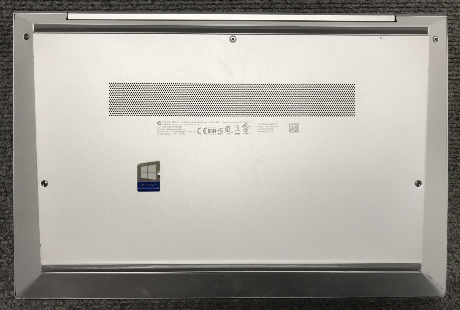 HP EliteBook 840 G7 14″ Laptop i7-10510U 8GB RAM 256GB NVMe