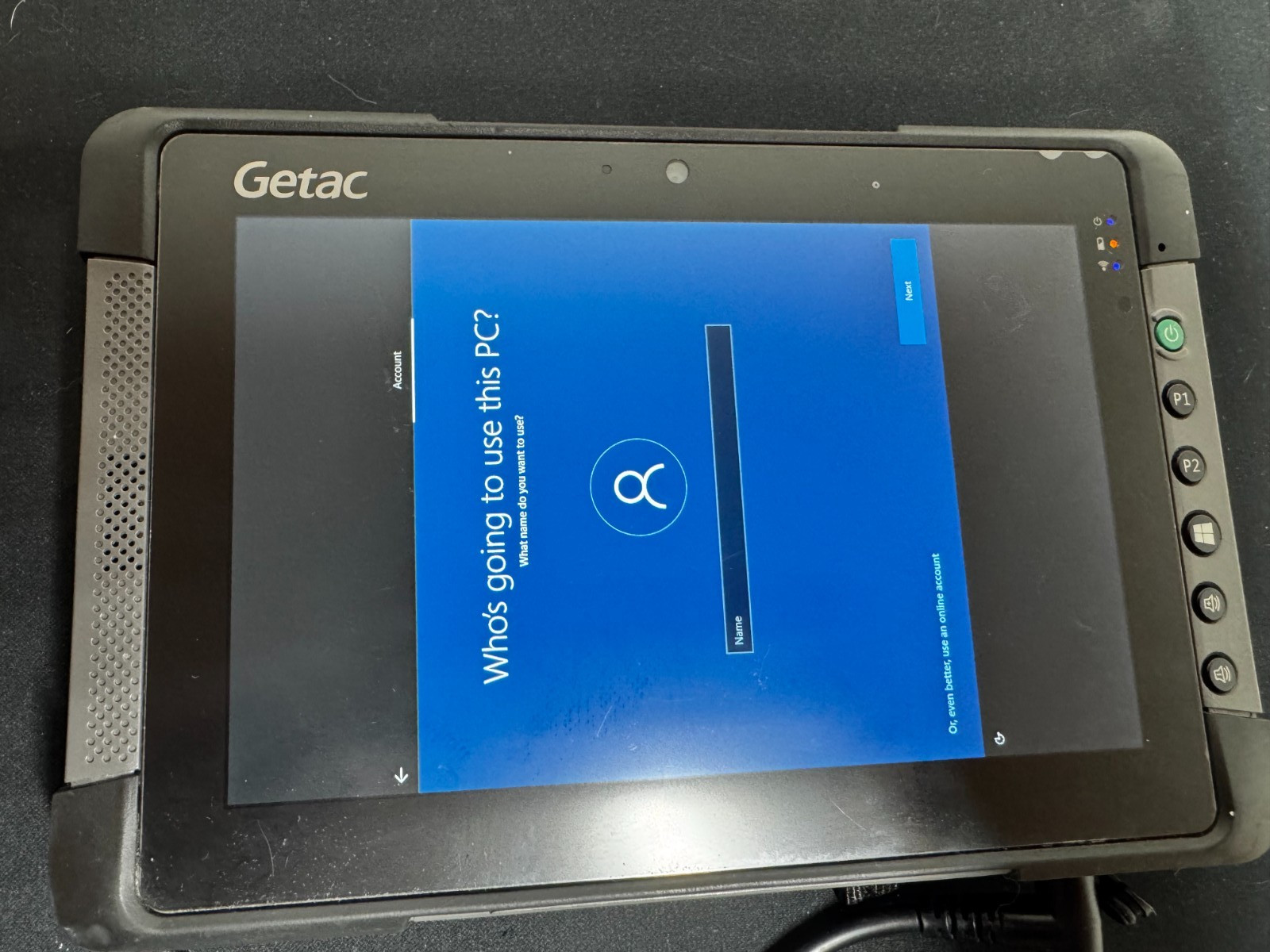 GETAC T800 G2 Rugged Tablet Intel 1.6GHz 8GB 128GB eMMC