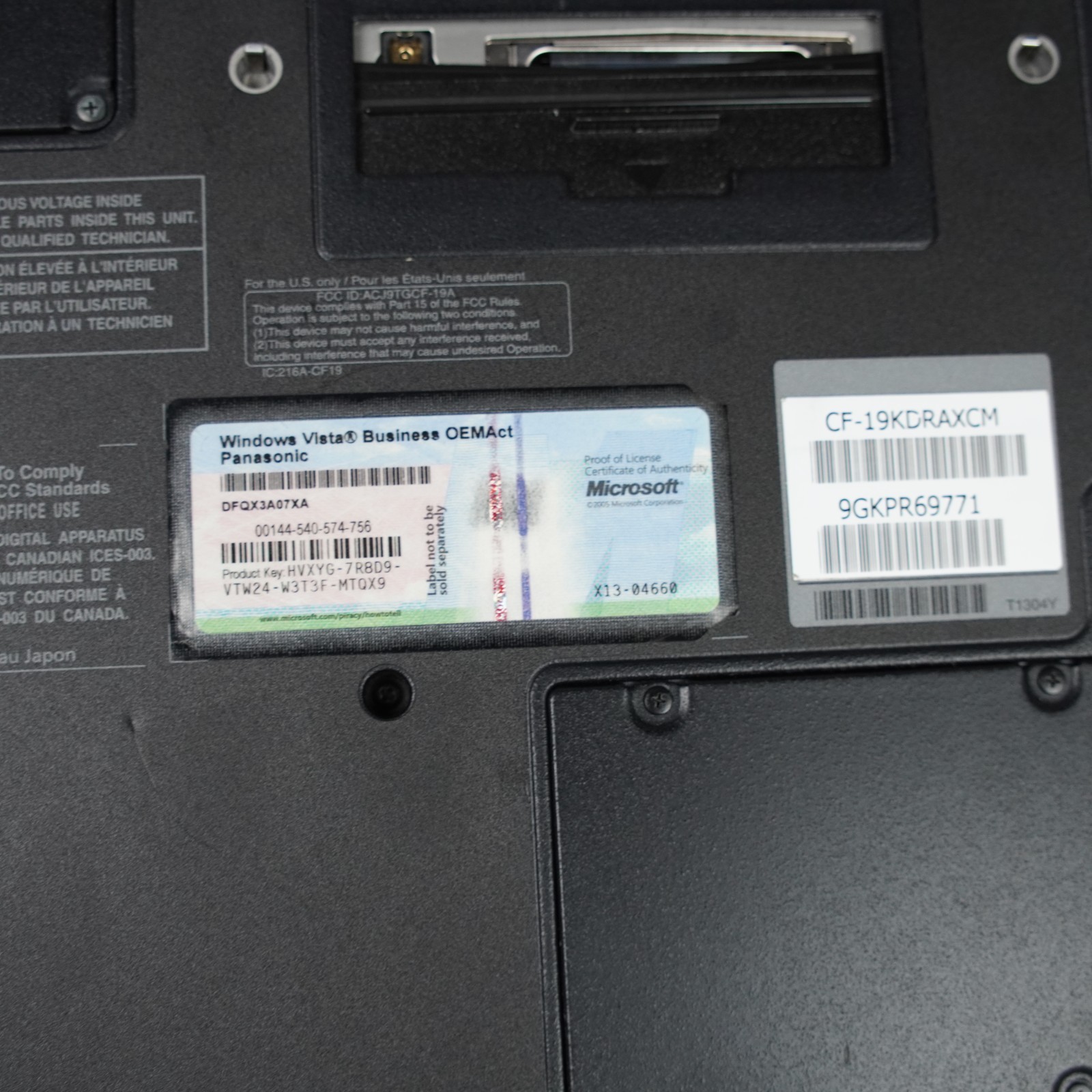 Panasonic ToughBook CF-19 10.1 Touch Laptop C2D U7500 1.06GHz 2GB RAM Untested