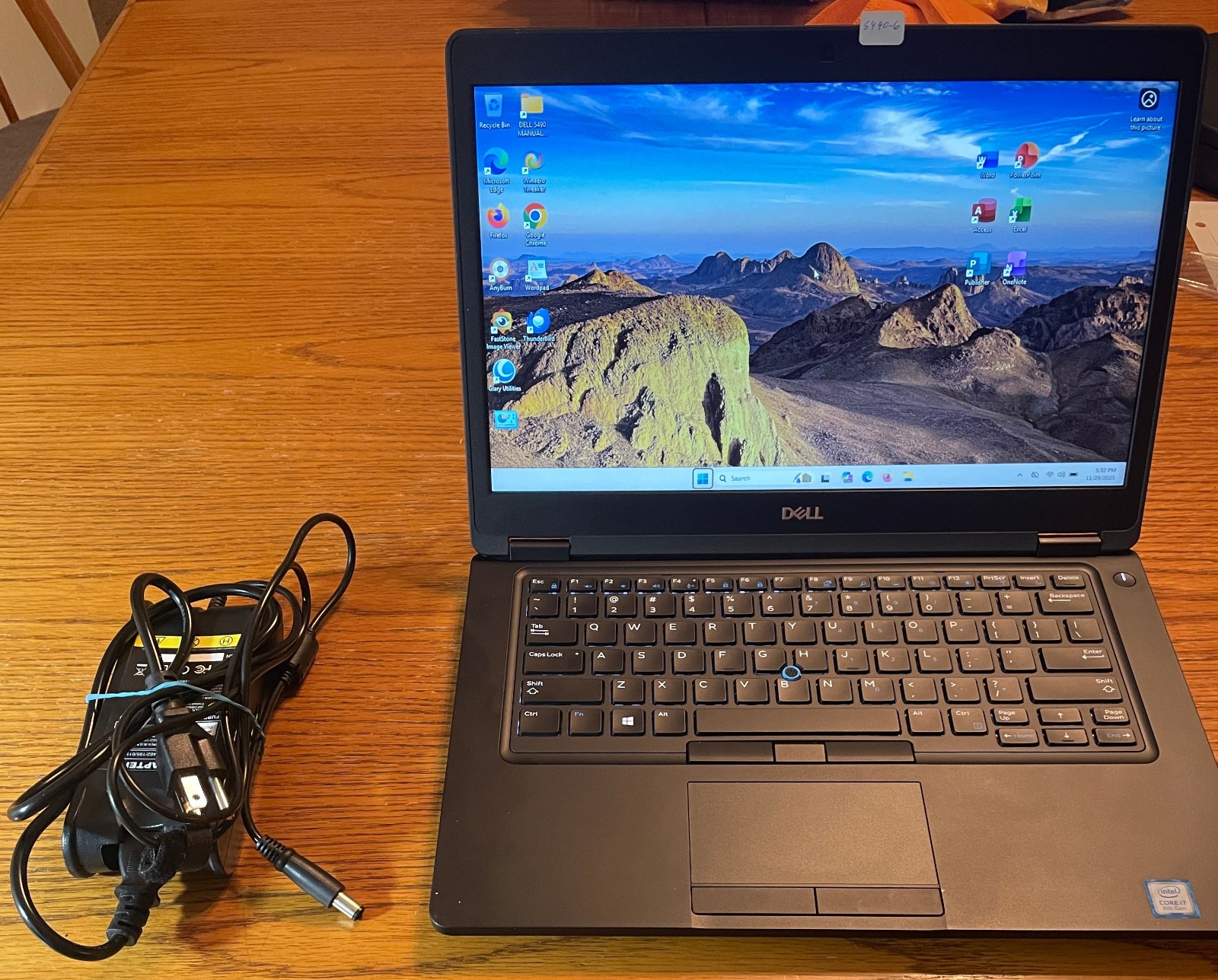Dell 5490 14″ Laptop i7-8650U– 16GB/512gb+1tb/Win11 Pro 25H2+Office 2021-6 MORE