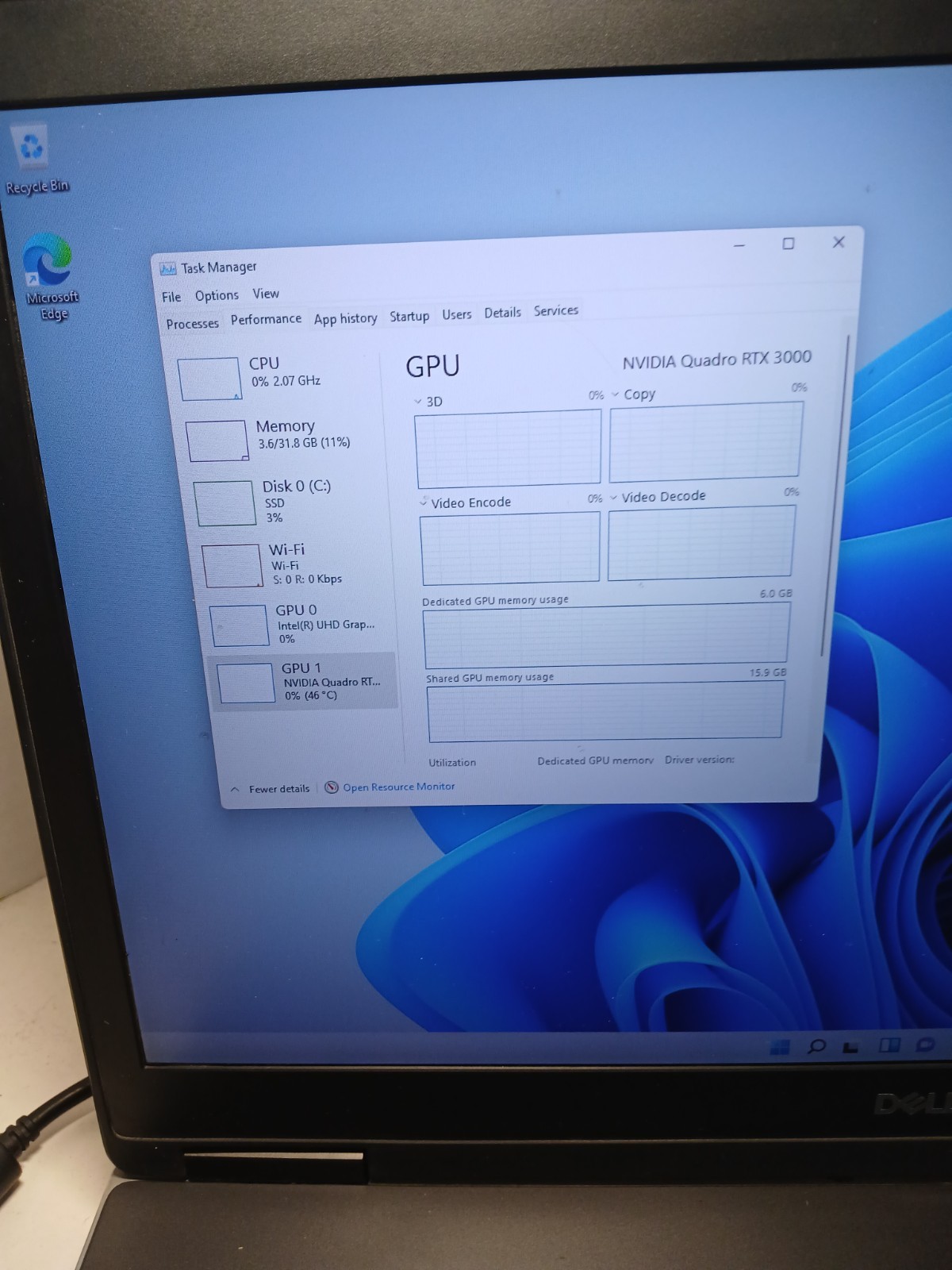 Dell Precision 7740 Laptop i7-9850H 32GB 256GB SSD Win11 RTX 3000 *READ* #97