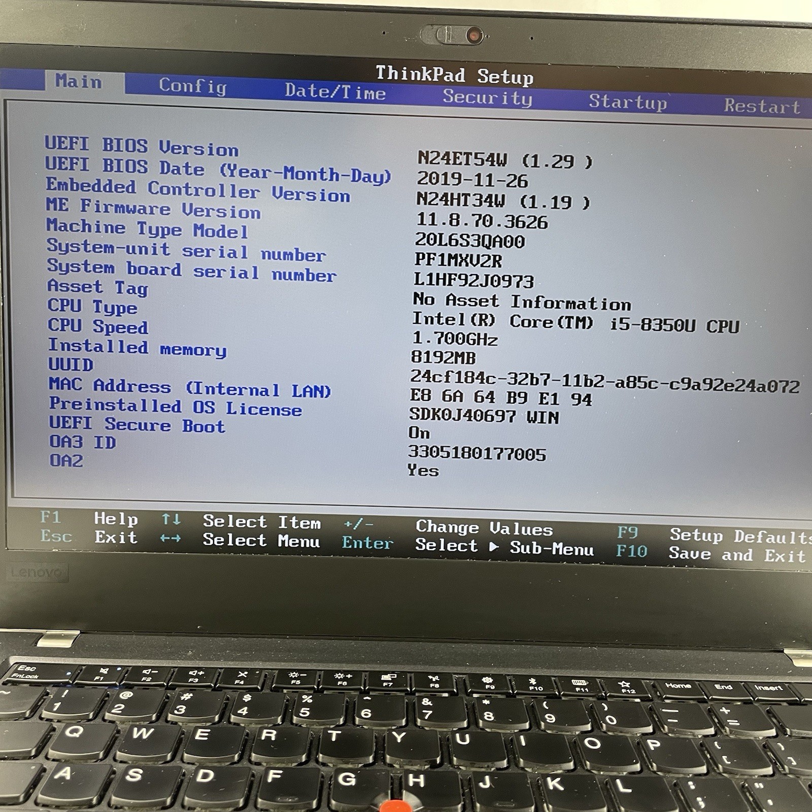 Lenovo ThinkPad T480 14″ i5-8350U 1.70 GHz 8 GB RAM No SSD/OS/AC – Bad Bottom