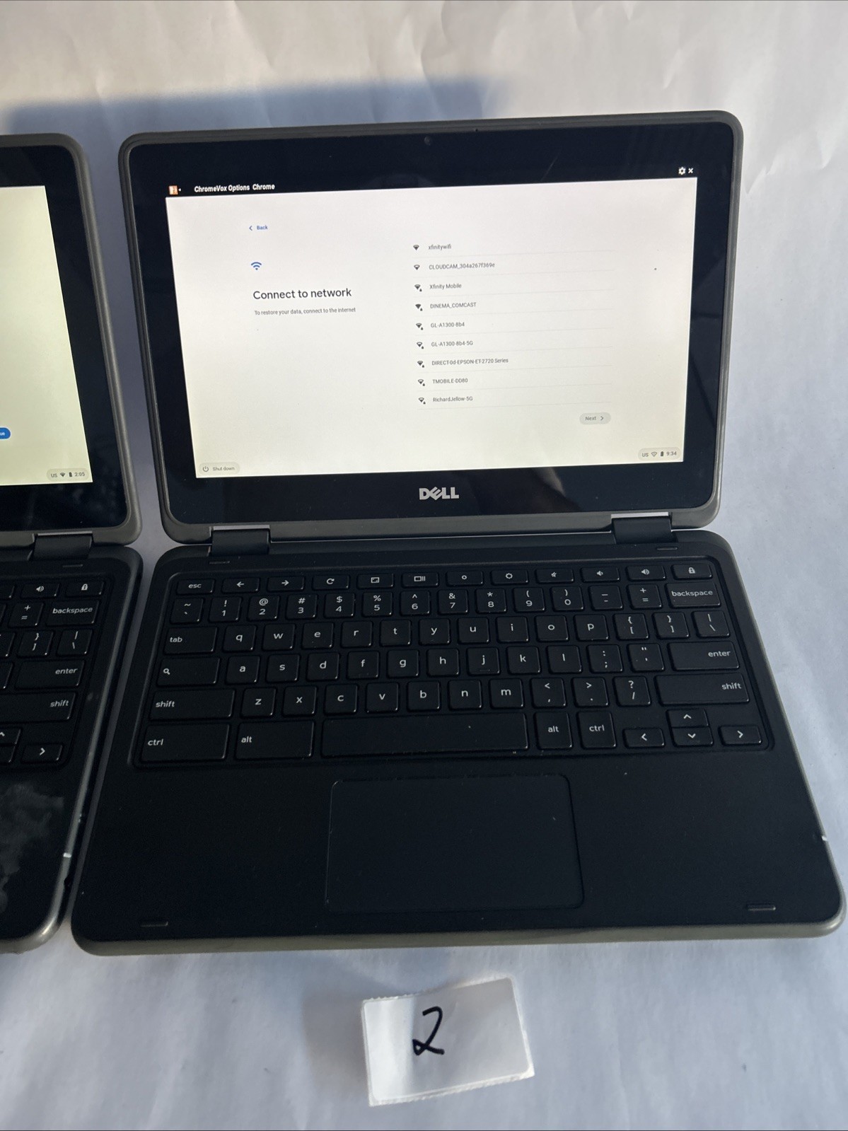 2 Dell 3189 Chromebook Parts Unit – For Spares or Repair