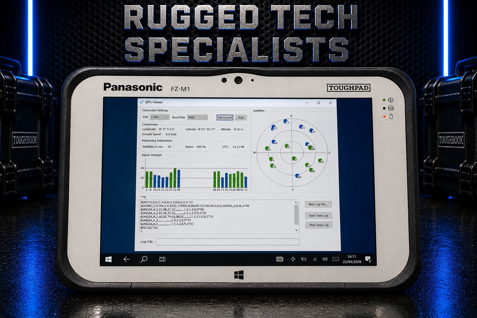 Panasonic ToughPad FZ-M1 MK3 i5 8GB 256GB 4G GPS RJ45 Win 10 Tablet LAN