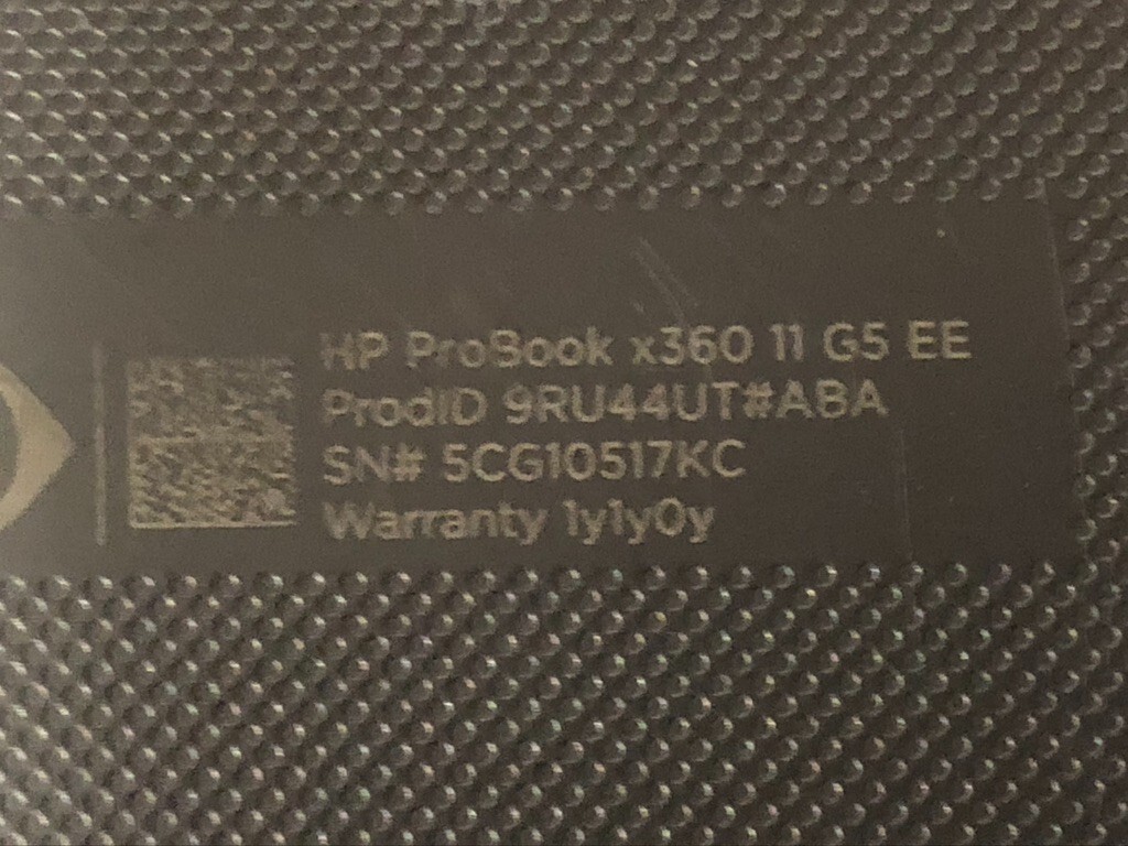 HP ProBook x360 11 G5 as is for parts