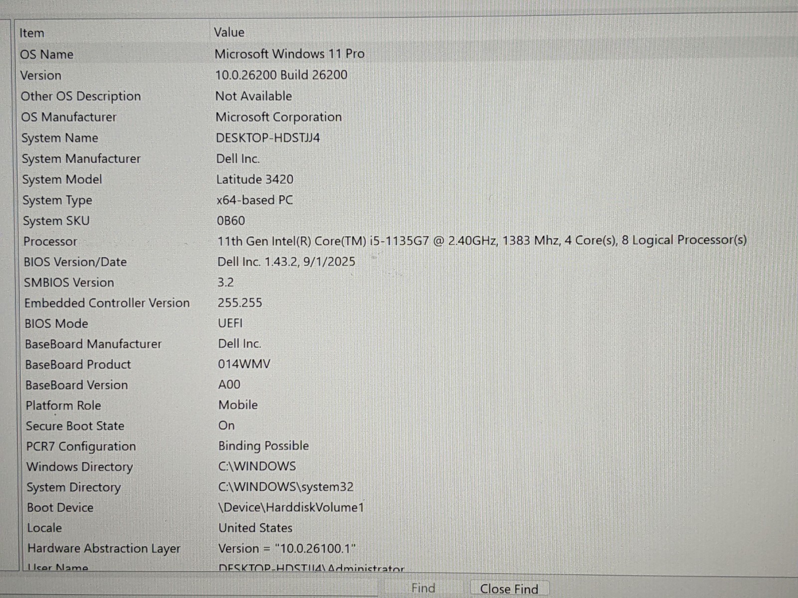 Dell Latitude 3420 14″FHD Intel Core i5-1135G7 2.4GHz 8GB 256GB SSD Win11Pro +PA