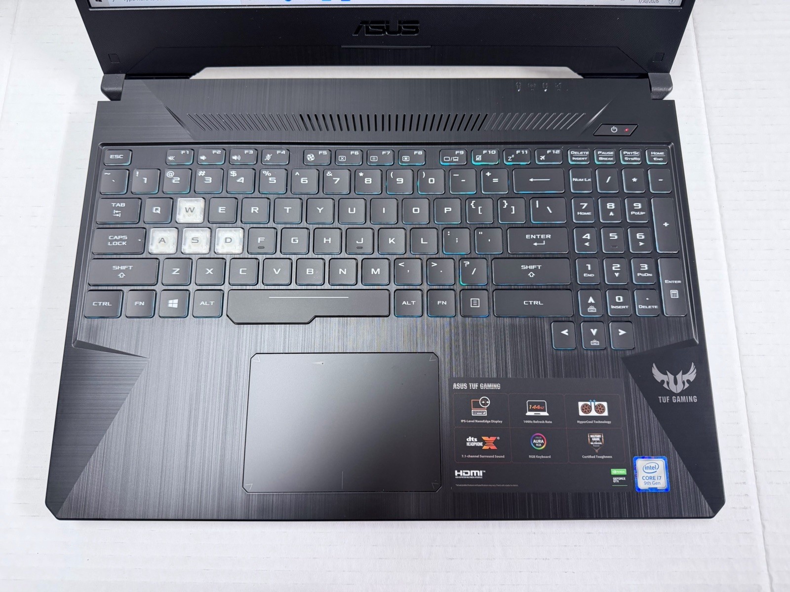 ASUS TUF FX505G 15.6 inch Intel Core i7 9th Gen 2.6GHz 8GB RAM 512 GB SSD (READ)