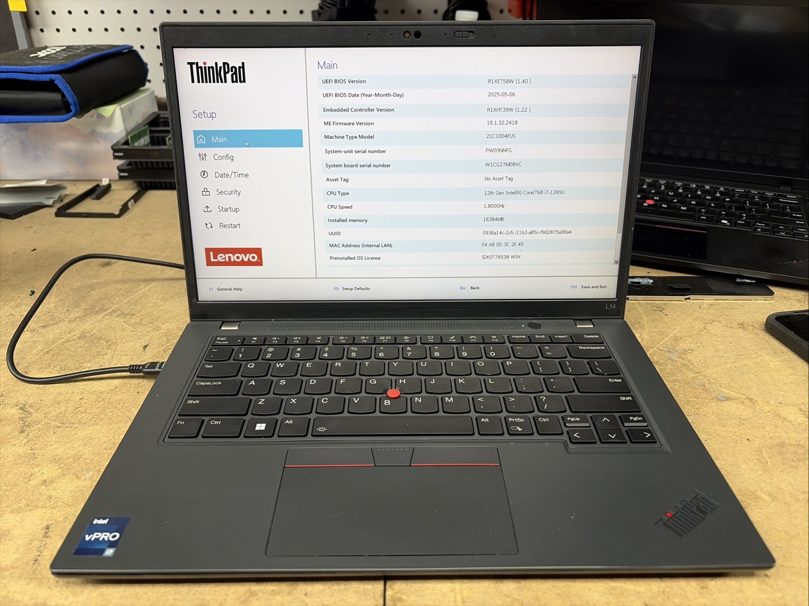 Lenovo ThinkPad L14 Gen 3 14″ FHD Touch i7-1265U 16GB RAM 512GB SSD No OS