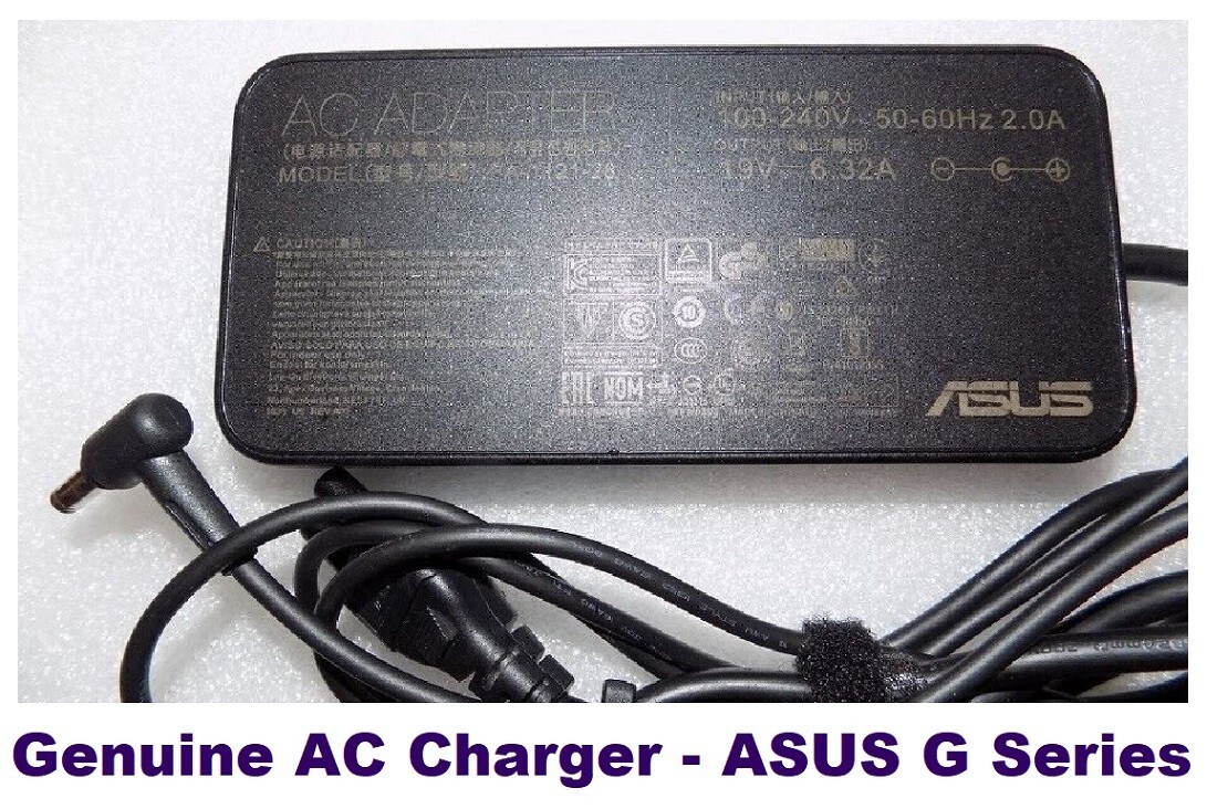 ASUS G Serie ROG 19.5V 6.32A 120W PA-1121-28 A15-120P1A AC Charger for Gaming PC