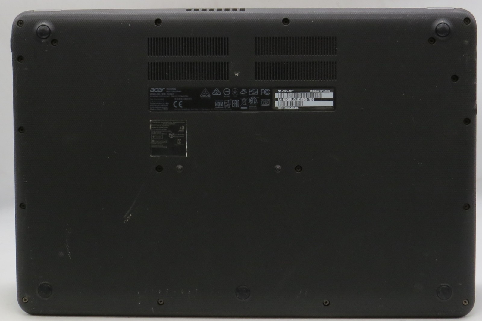Acer Chromebook 15 Celeron-N3060 @ 1.6 GHz 4GB RAM 32GB internal ChromeOS