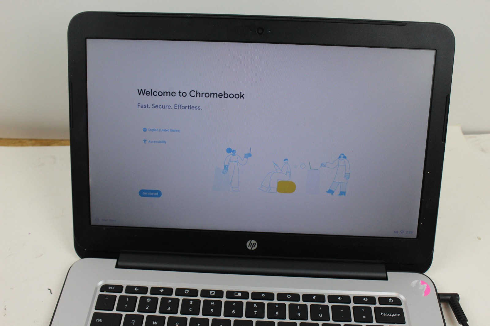HP 14 G4 Chromebook, 16GB SSD, 4GB RAM NO CHARGER