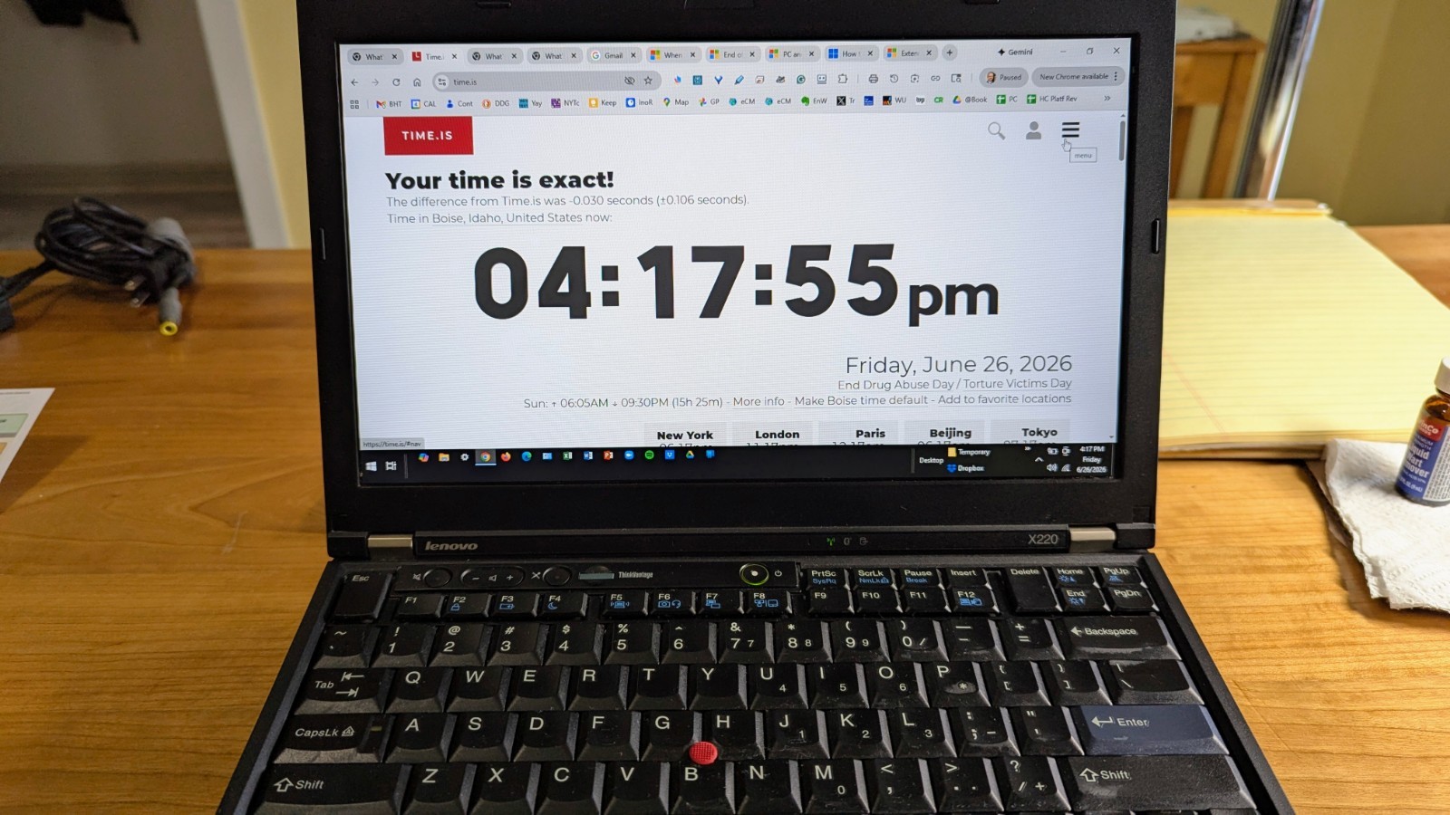 Lenovo ThinkPad X220 IPS Laptop i5 8GB RAM 128GB SSD UltraBase Dock 2 Chargers