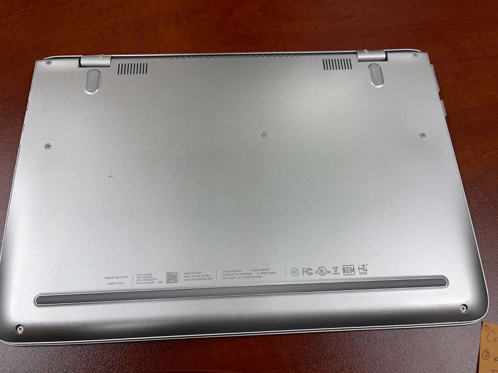 HP ENVY 13T-D000 INTEL CORE I5 4GB RAM NO HD SILVER slighty used