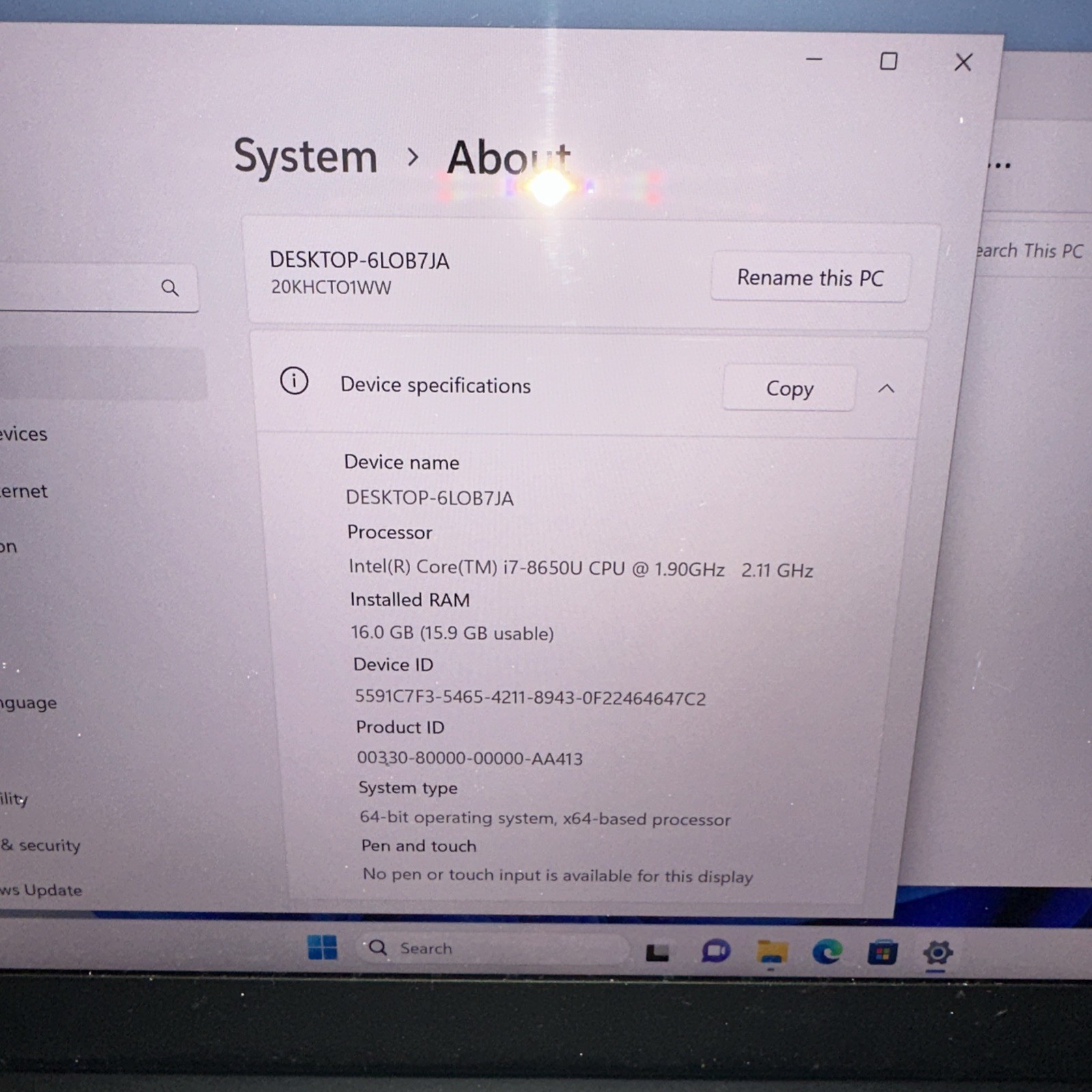 Lenovo ThinkPad X1 Carbon Gen 6 i7‑8650U 16GB RAM 512GB SSD Windows 11 Pro