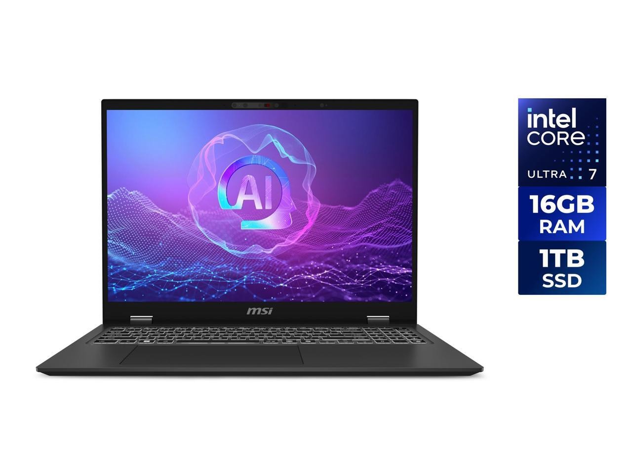 MSI Prestige 16 AI+ Evo 16″ UHD+ OLED Intel Core Ultra 7 256V 16GB 1TB SSD W11H