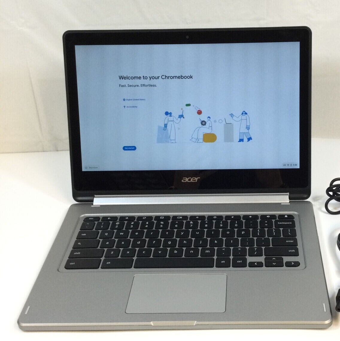 Acer R13 Chromebook Touchscreen 13″ Silver 4GB RAM 32GB SSD. *SEE DESCRIPTION*