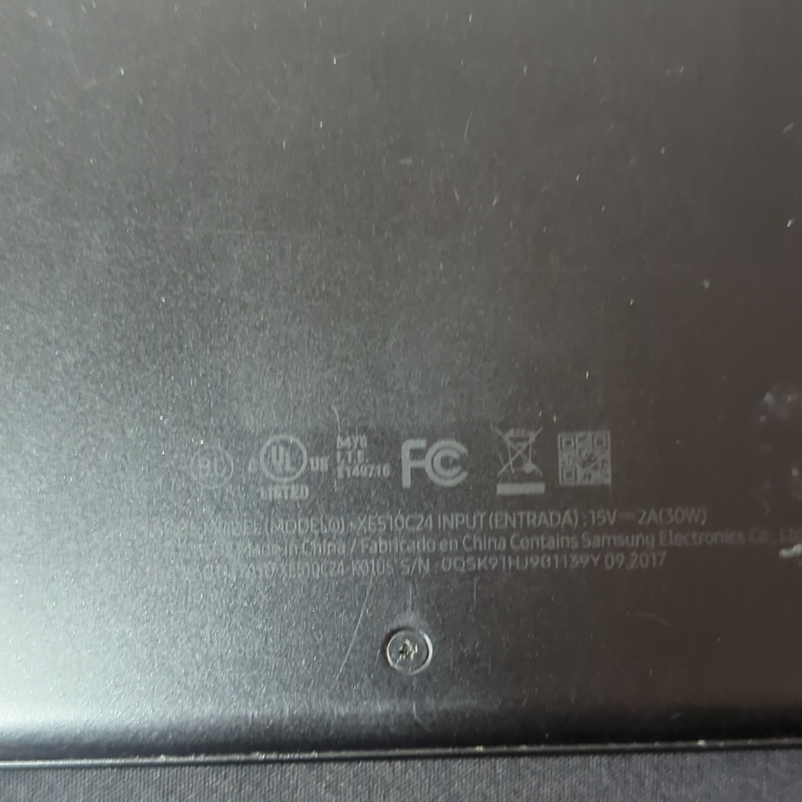 Samsung Chromebook XE510C24 12.3in 2-in-1 M3-6Y30 4GB 32GB Chrome OS Black