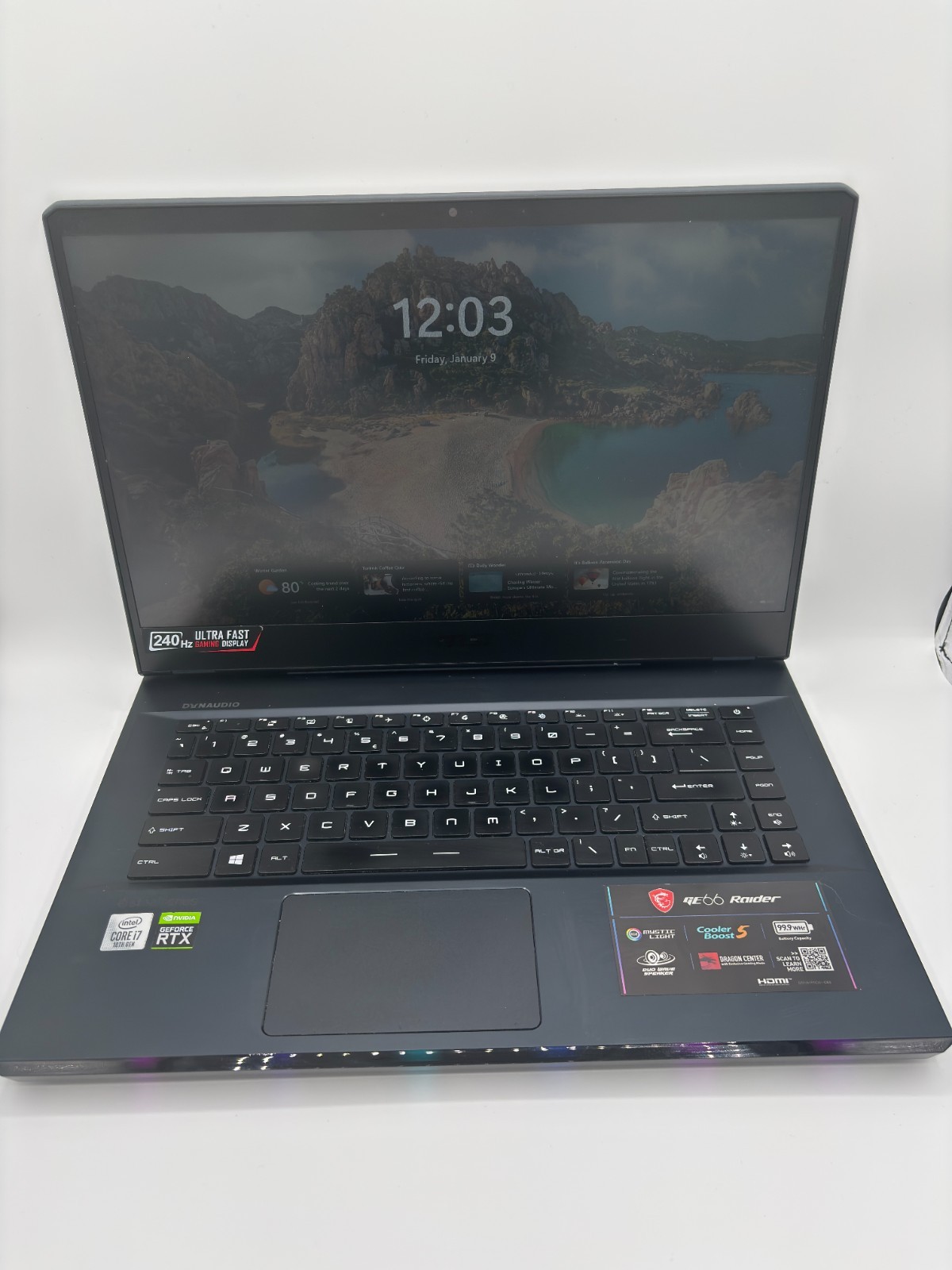 MSI GE66 Raider RTX2070 | i7-10875H | 40GB RAM | 1.5TB SSD | 240Hz Gaming Laptop