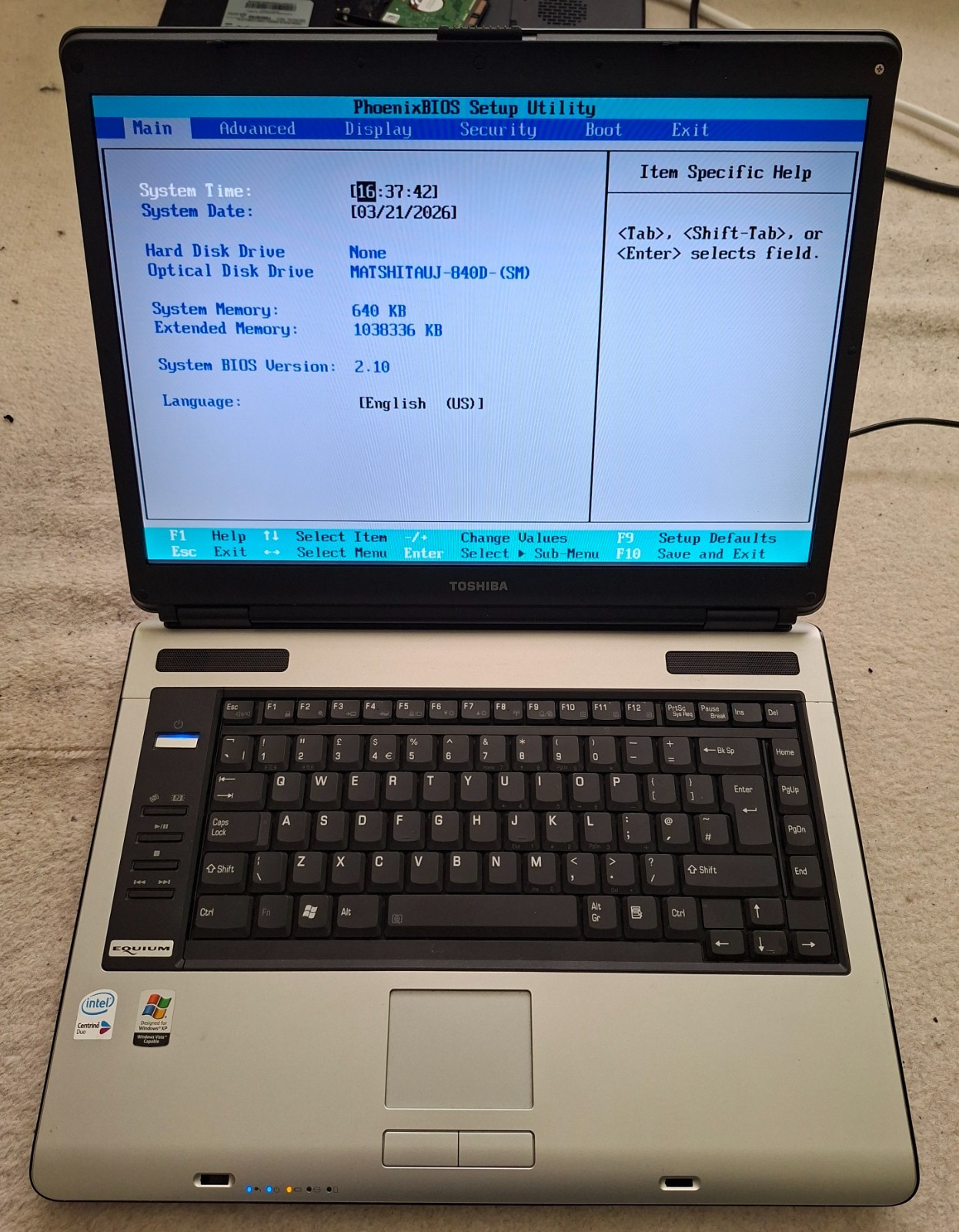 Toshiba Equium A100 Laptop Notebook 15.4″ 1GB 80GB HDD Windows XP *Two Laptops*