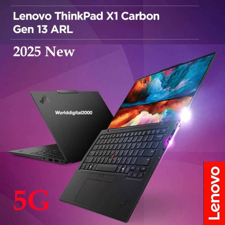 2025 Lenovo ThinkPad X1 Carbon Gen13 14″ 2.8K OLED Ultra7-255H 32G 1TB 5G LTE