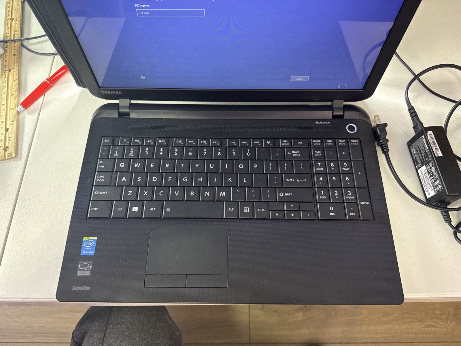 Toshiba Satellite C55 15.6″ Laptop Intel Celeron N2830 4G 500G Win10 DVD Cam A17