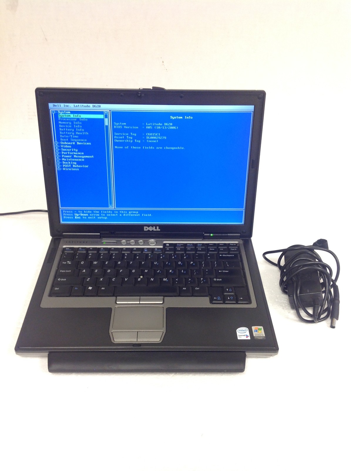 Dell Latitude D620 Core Duo 1.66GHz 14.1″ Laptop w/ 512MB RAM,DVDROM, READ