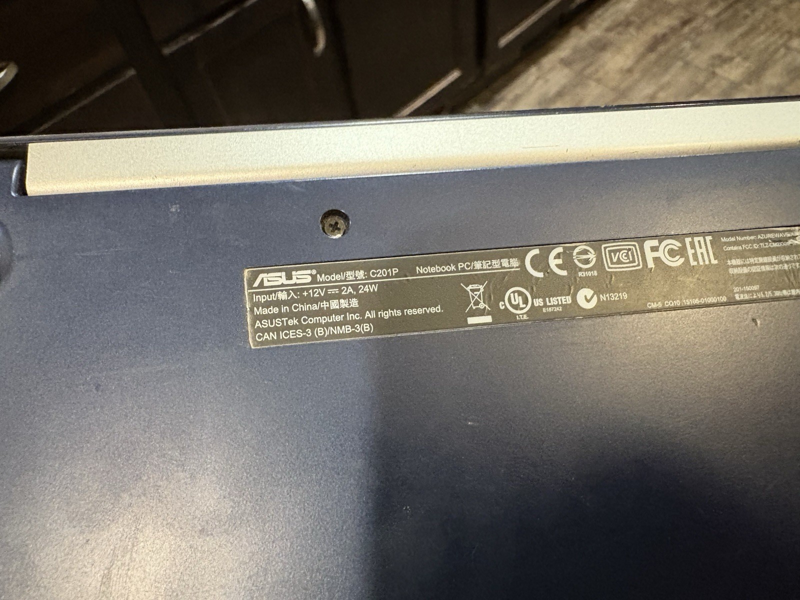 Asus Chromebook C201P Laptop Notebook 11.6″ 16 GB Blue UNTESTED