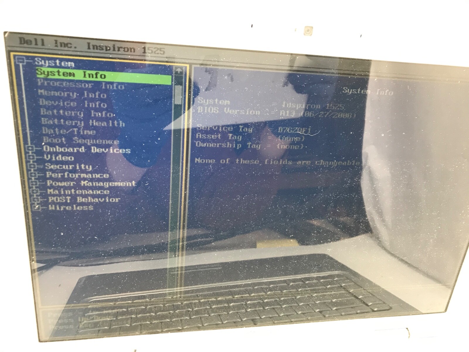 Dell Inspiron 1525 15″ Laptop Intel Core 2 Duo 3Gb RAM -BROKEN HINGE- MZ