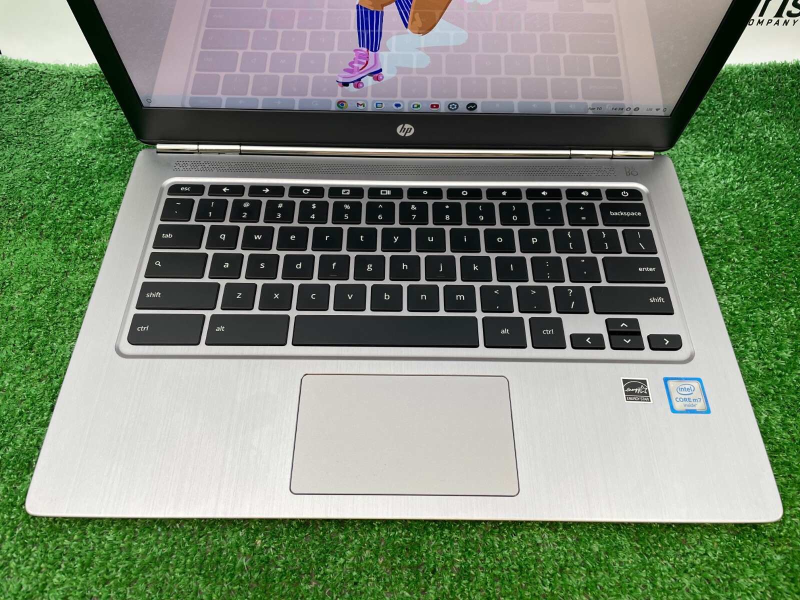 Used HP Chromebook 13 G1 Laptop Intel m7-6Y75 1.20GHz / 16GB RAM / 32GB SSD NT