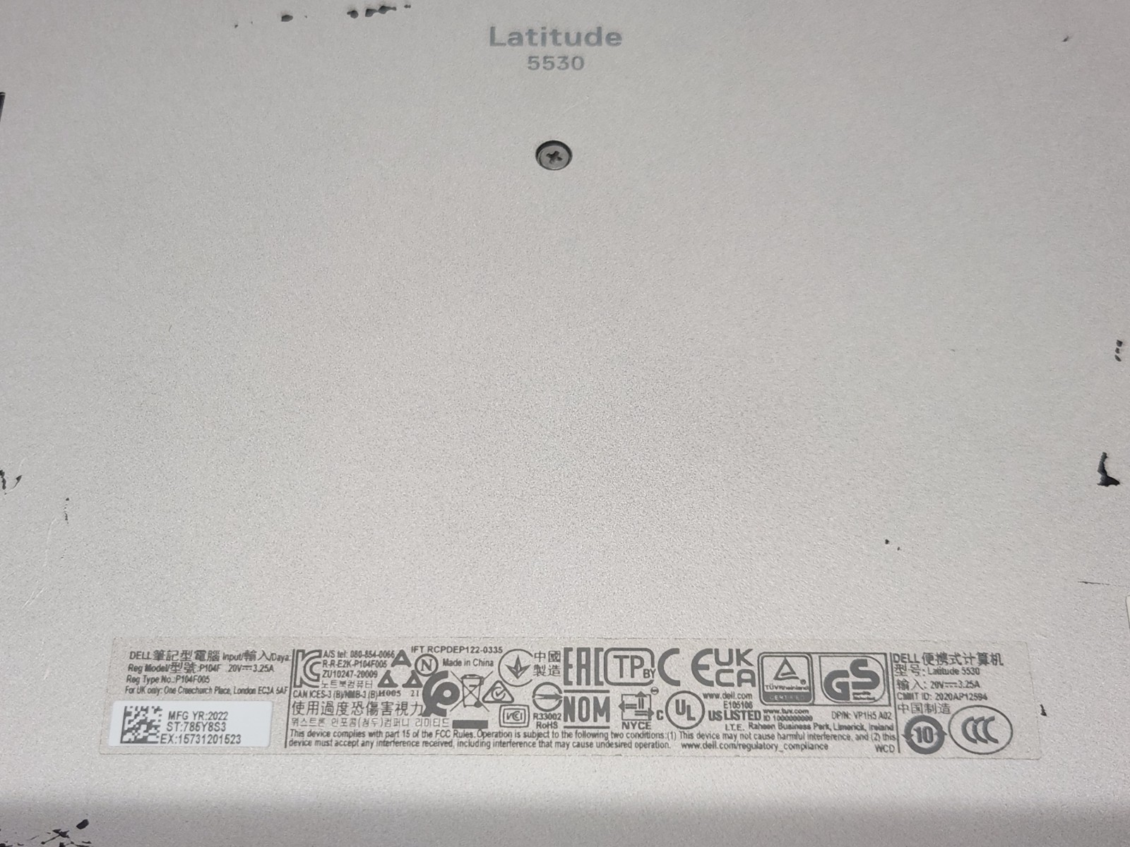 Dell Latitude 5530 15″ Laptop i7-1265U 1.8GHz Iris Xe 16GB 256GB Win 11 Pro