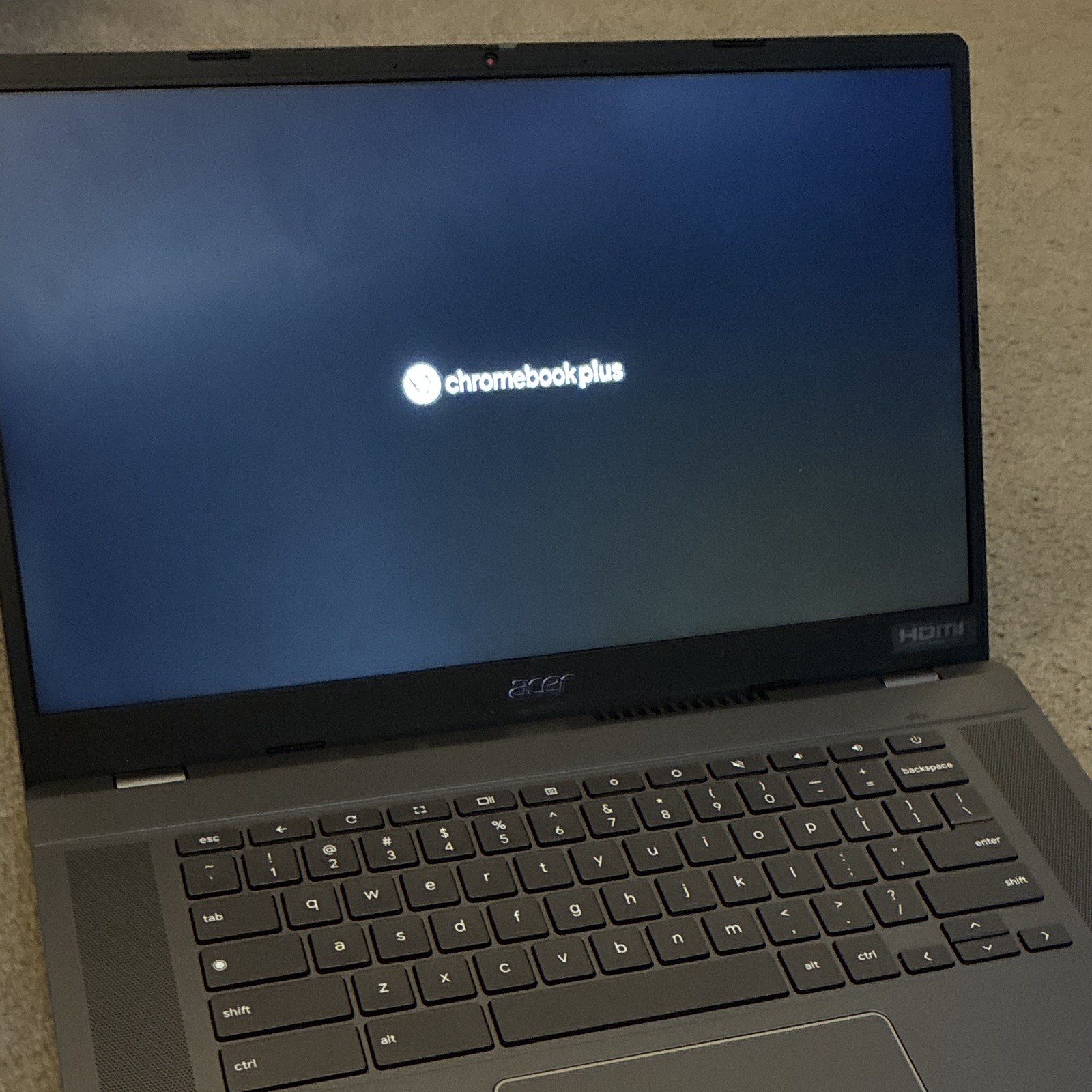 Acer Chromebook Plus 14″ Gray Laptop Intel Core i3 Chrome OS HDMI w/ Charger