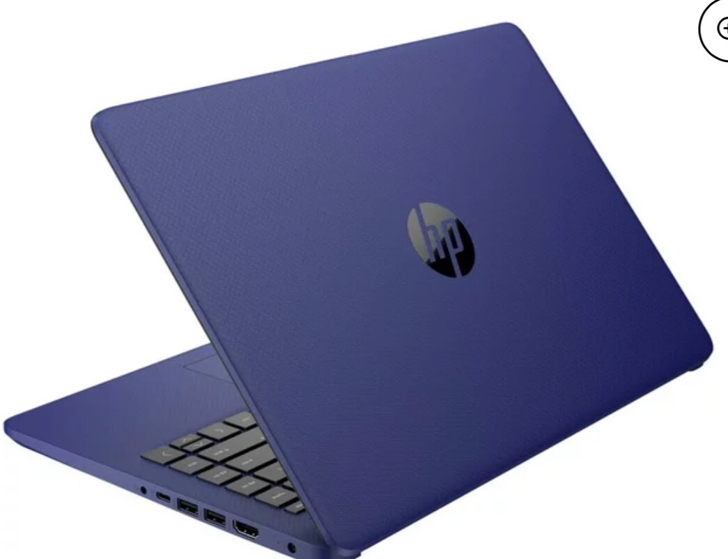HP 14″ (64GB SSD, Intel Celeron N, 1.1 GHz, 4GB) Laptop – Indigo Blue…