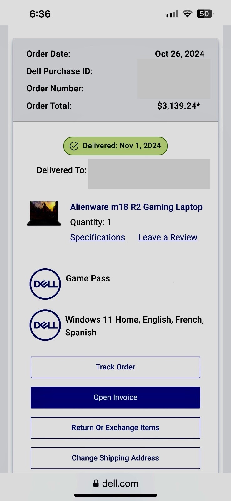 Alienware – m18 R2 18″ 165Hz Gaming Laptop QHD – Intel Core 14th Gen i9 with …