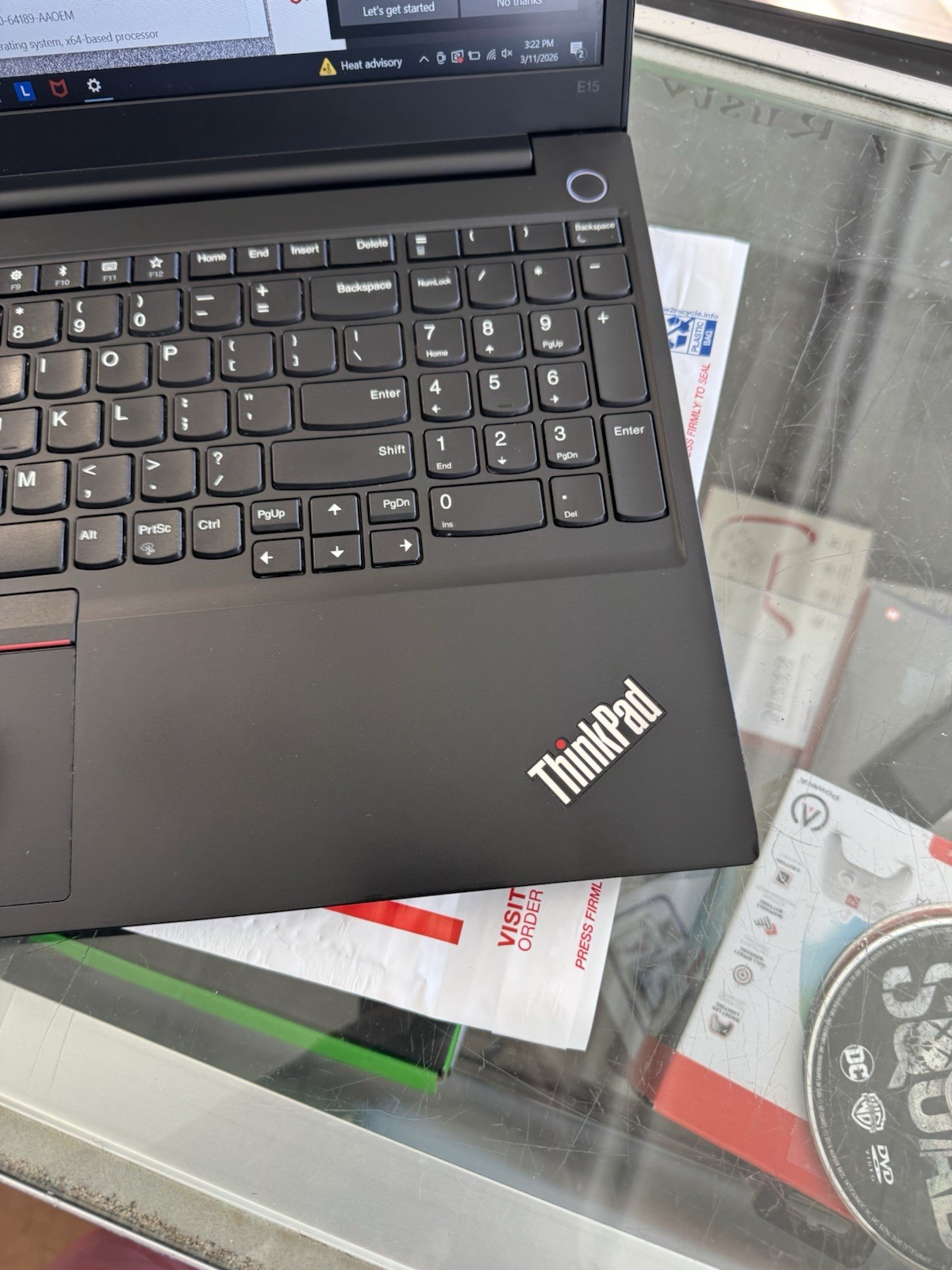 Lenovo ThinkPad E15 Gen 1 i7 10th Gen 8GB 512GB SSD 15.6″ FHD Win10 Pro
