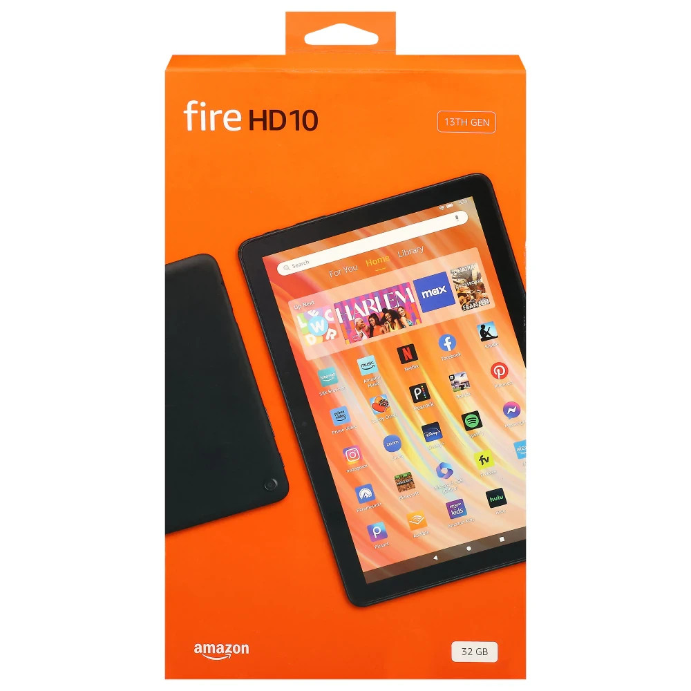 Amazon Fire HD 10 11th Gen 32GB, Wi-Fi, 10.1″ – Black (with Case & Screen…